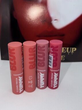 COVERGIRL Clean Fresh Yummy Blur Lipstick Set — Coral, Peach, Mauve, Berry